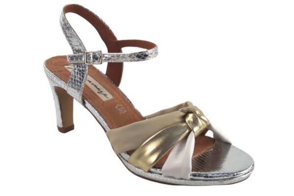MIDDLE HEEL SANDALS MARIA MARE SILVER 68246