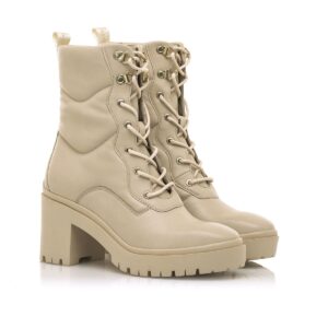 HEELED LACE UP BOOTS  63259/2 MARIA MARE CREAM