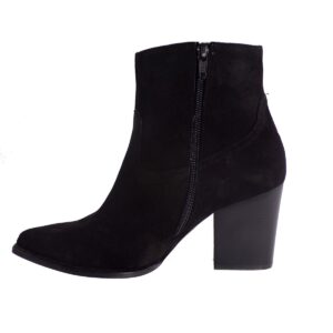 LEATHER SUEDE ANKLE BOOTS 4010 MOOD'S BLACK
