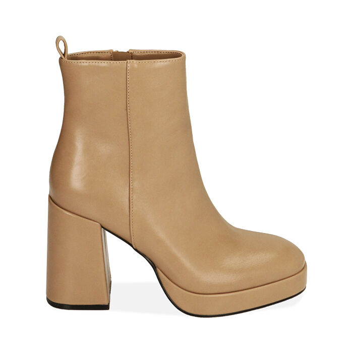 ANKLE BOOTS WITH CHUNKY HEEL  204908706EPBEIG035 PRIMADONNA COLLECTION BEIGE