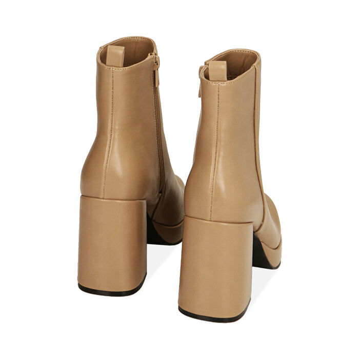 ANKLE BOOTS WITH CHUNKY HEEL  204908706EPBEIG035 PRIMADONNA COLLECTION BEIGE