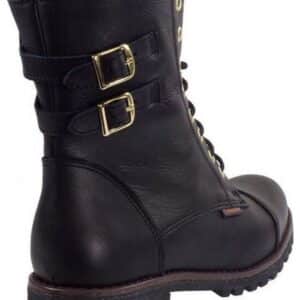 LEATHER ARMY BOOTS 518-721 COMMANCHERO BLACK