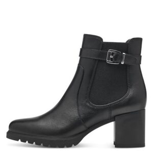 LEATHER BOOTS WITH MIDDLE HEEL 1-25385-41 001 TAMARIS BLACK