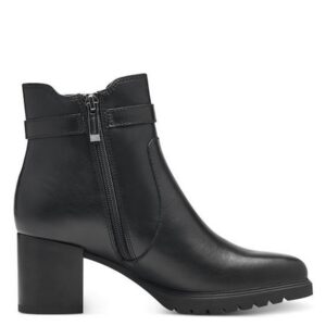 LEATHER BOOTS WITH MIDDLE HEEL 1-25385-41 001 TAMARIS BLACK