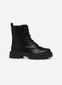 VEGAN ARMY BOOTS WITH ZIPPER 52967 MTNG BLACK