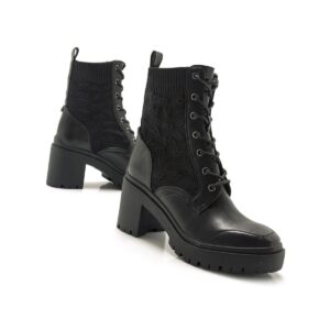 SOCK ARMY BOOTS WITH HEEL 63350 MARIAMARE BLACK