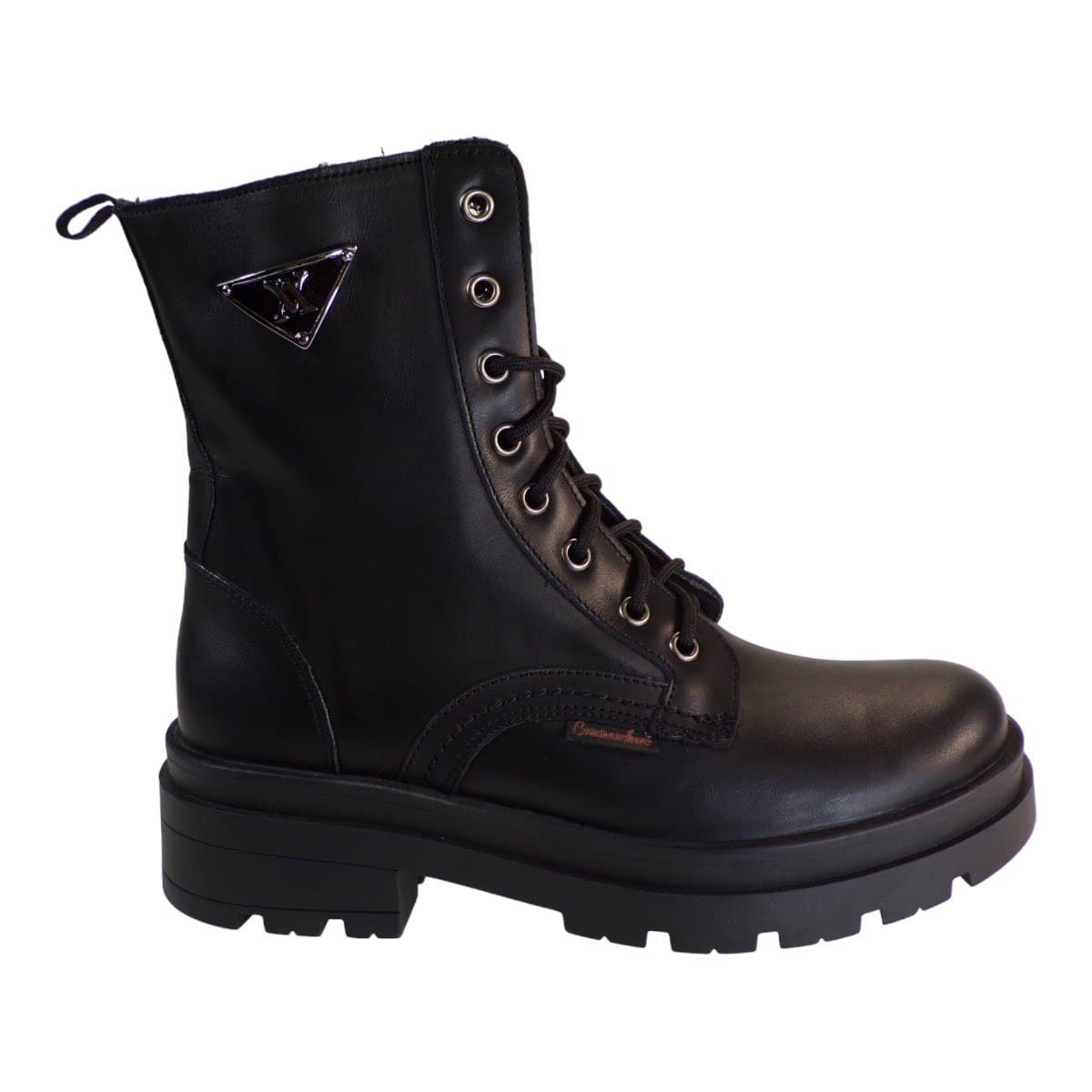 LEATHER ARMY BOOTS 5797-721 COMMANCHERO BLACK