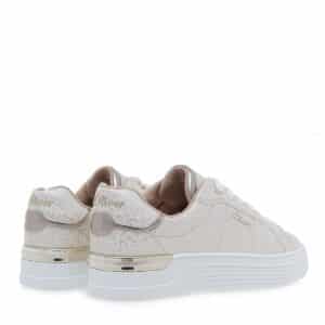 ECO LEATHER SNEAKERS WITH LOGO 5-23603-42 442 S.OLIVER CHAMPAGNE