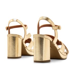 MIDDLE HEELED SANDALS WITH ANKLE STRAP 68451 MARIA MARE CHAMPAIGNE