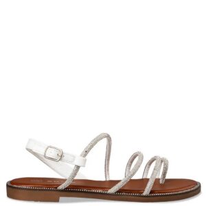 FLAT SANDALS E96-19011-33 ENVIE SHOES WHITE