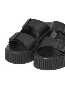 LEATHER ANATOMIC PLATFORMS 1-27217-42 001 TAMARIS BLACK