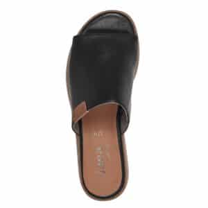 VEGAN ANATOMIC FLATFORM MULES 8-27272-42 001 JANA SHOES BLACK