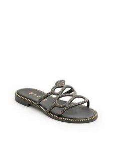 LEATHER HANDMADE FLAT SANDALS 24752/1 BASIC BLACK