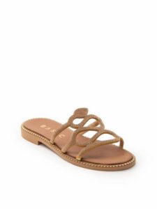 LEATHER HANDMADE FLAT SANDALS 24752/2 BASIC TABA