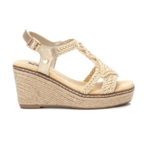 KNITTED PLATFORM SANDALS 142753 XTI LIGHT GOLD