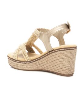 KNITTED PLATFORM SANDALS 142753 XTI LIGHT GOLD