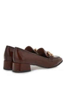 LOW HEELED LOAFERS 1-24316-43 305 TAMARIS PATENT COGNAC