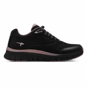 WATERPROOF ACTIVE SNEAKERS 1-23757-43 001 TAMARIS BLACK WITH PINK DETAILS