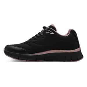 WATERPROOF ACTIVE SNEAKERS 1-23757-43 001 TAMARIS BLACK WITH PINK DETAILS