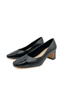 VEGAN LOW HEELED PUMPS M4675/1 CORINA SHOES BLACK