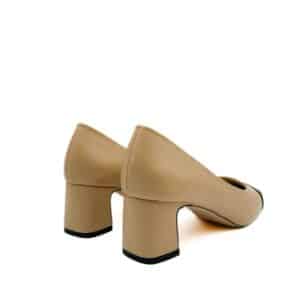 VEGAN LOW HEELED PUMPS M4675/2 CORINA SHOES BEIGE