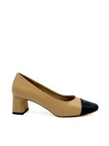 VEGAN LOW HEELED PUMPS M4675/2 CORINA SHOES BEIGE