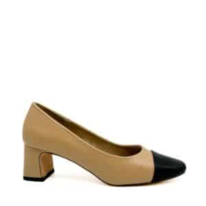 VEGAN LOW HEELED PUMPS M4675/2 CORINA SHOES BEIGE