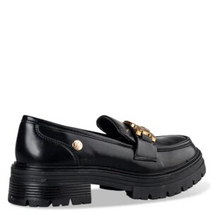 MATTE LOAFERS WITH GOLD CHAIN E30-20242-34 ENVIE BLACK