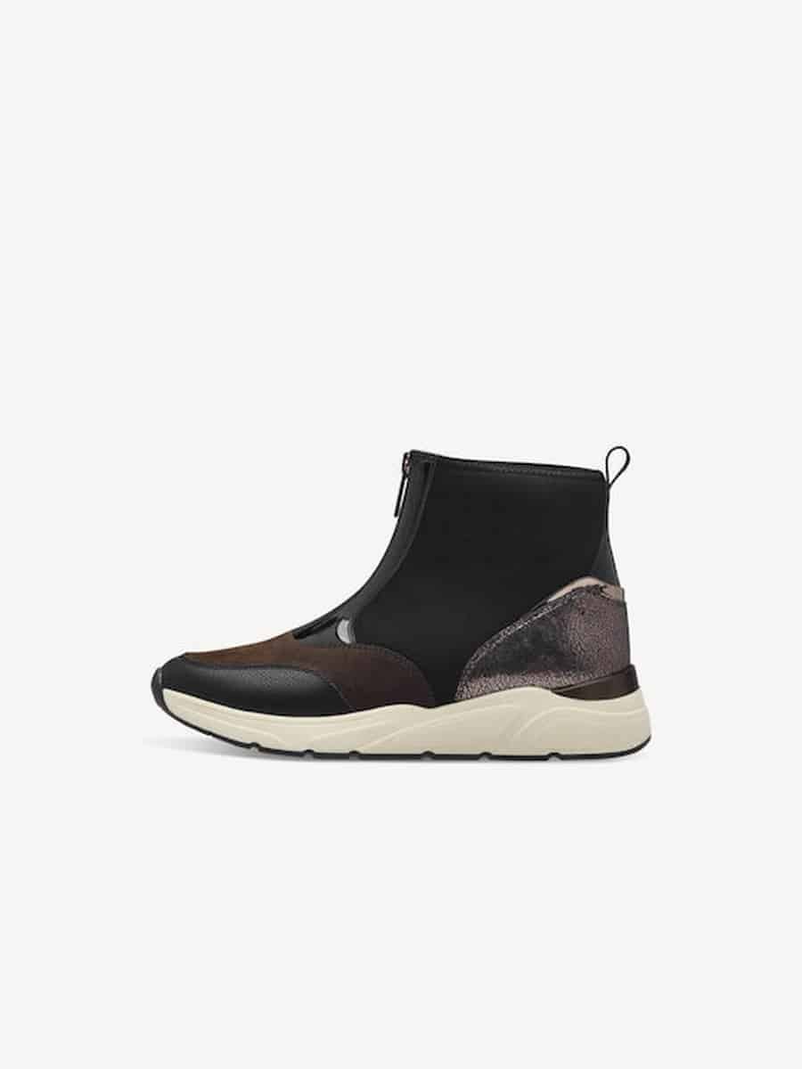CASUAL BOOTS WITH ZIPPER 1-25254-43 098 TAMARIS BLACK