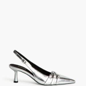 SLINGBACK PUMPS M4695 CORINA SHOES SILVER