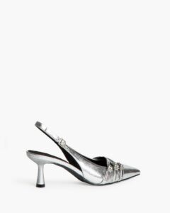 SLINGBACK PUMPS M4695 CORINA SHOES SILVER