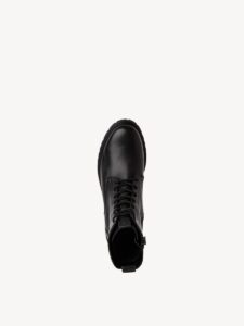 LEATHER ARMY BOOTS 1-25402-43 001 TAMARIS BLACK