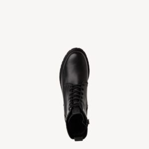 LEATHER ARMY BOOTS 1-25402-43 001 TAMARIS BLACK