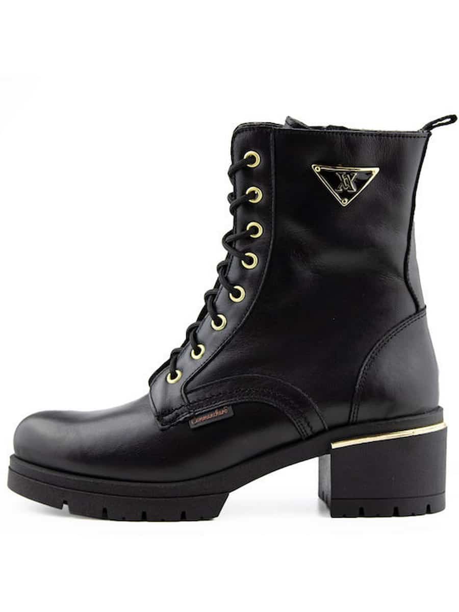 LEATHER ARMY BOOTS 51179-721 COMMANCHERO BLACK