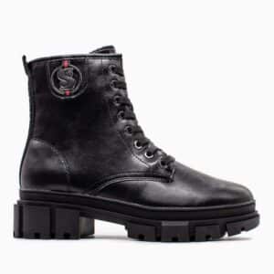 ARMY BOOTS WITH BLACK DETAILS 5-25210-43 001 S.OLIVER BLACK