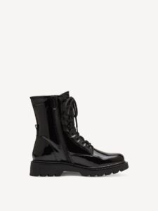 SHINY ARMY BOOTS 1-25908-41 001 TAMARIS BLACK