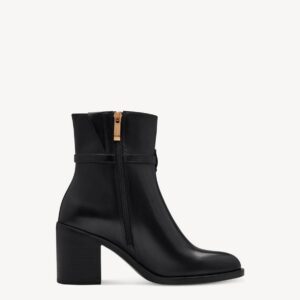 ANKLE BOOTS WITH GOLDEN DETAIL 1-25319-43 001 TAMARIS BLACK