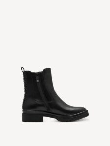 CHELSEA BOOTS WITH SILVER DETAILS 1-25428- 43 001 TAMARIS BLACK