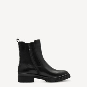 CHELSEA BOOTS WITH SILVER DETAILS 1-25428- 43 001 TAMARIS BLACK