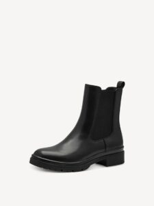 CHELSEA BOOTS WITH SILVER DETAILS 1-25428- 43 001 TAMARIS BLACK