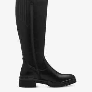 VEGAN BOOTS WITH TWO ZIPPERS 1-25643-43 001 TAMARIS BLACK