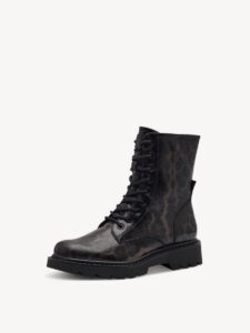 VEGAN ARMY BOOTS 1-25918-43 360 TAMARIS LEOPARD