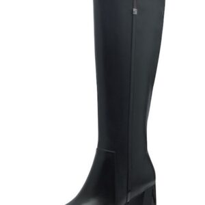 LEATHER HIGH HEELED BOOTS 1-25544-43 098 TAMARIS BLACK