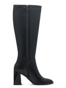 LEATHER HIGH HEELED BOOTS 1-25544-43 098 TAMARIS BLACK