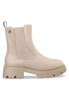 CHELSEA BOOTS WITH ZIPPER E23-20215-36 ENVIE SHOES BEIGE