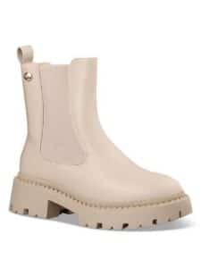 CHELSEA BOOTS WITH ZIPPER E23-20215-36 ENVIE SHOES BEIGE