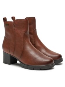 LOW HEELED BOOTS WITH ZIPPER 8-26377-43 305 JANA SHOES BROWN