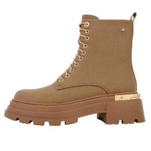 ARMY BOOTS WITH GOLDEN DETAILS A1336-H1212/2 GIANNA KAZAKOU CAMEL