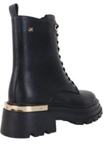 ARMY BOOTS WITH GOLDEN DETAILS A1336-H1212/1 GIANNA KAZAKOU BLACK