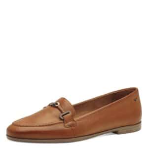 LEATHER LOAFERS 1-24240-44 348 TAMARIS COGNAC